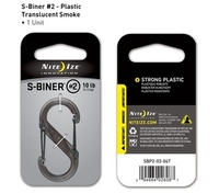(?)Nite Ize Plastic S Biner Size 2 (Translucent Smoke) (Translucent Smoke)