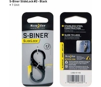 Nite Ize S Biner SlideLock Size 2 (Black) (Black)
