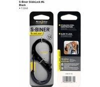 Nite Ize S Biner SlideLock Size 4 (Black) (Black)