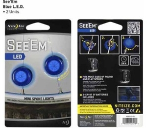 Nite Ize See-Ems Twin Pack (Blue LED) (Blue LED)