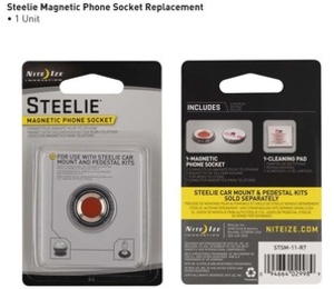 Nite Ize Steelie Magnetic Phone Socket Replacement Kit (Nite Ize Steelie Magnetic Phone Socket Replacement Kit)