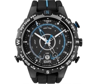 (OD)Timex IQ E-Tide-Temp-Compass Black Silicone Strap (Timex IQ E-Tide-Temp-Compass Black Silicone Strap)