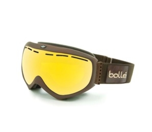 ~OFFER~ Bolle Quasar OTG Ski Goggles (Citrus Gold Lens Matte Brown Patch Frame) (Matte Brown Patch Frame)