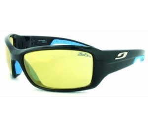~OFFER~ Julbo Run Speed Sunglasses (Zebra Yellow/Brown Lens Shiny Black/Blue Frame) (Zebra Yellow/Brown Lens Shiny Black/Blue Frame)