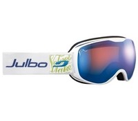 (?)~OFFER~ Julbo Selena Womens Goggle (White Frame Polarised Flash Blue Lens) (White)
