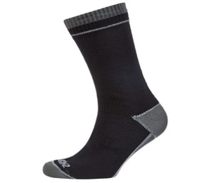 **OFFER** SealSkinz Thin Mid Length Sock (Albatross) Black Unisex Small (Size 3-5 UK) (Unisex Small (Size 3-5 UK))