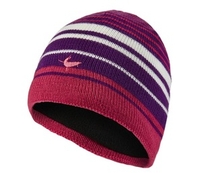 **OFFER** SealSkinz Unisex Jacquard Waterproof Tait Beanie Navy and Pink XXL (Size 62-63cm) (XXL (Size 62-63cm))