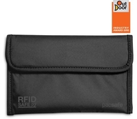 Pacsafe RFIDsafe 50 RFID Blocking Passport Protector (Black) (Black)