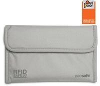 Pacsafe RFIDsafe 50 RFID Blocking Passport Protector (Neutral Grey) (Neutral Grey)