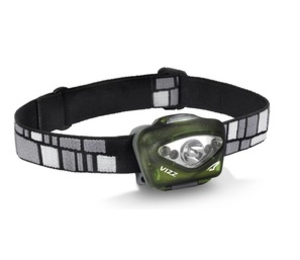 Princeton Tec VIZZ 3AAA LED Head Lamp (Green) (Green)