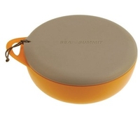 Sea to Summit Camping Delta Bowl with Lid (Orange/Grey) (Orange/Grey)