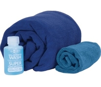 Sea to Summit Tek Towel Wash Kit (Size X Large/Cobalt Blue) (X Large/Cobalt Blue)