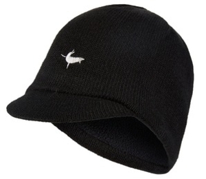 SealSkinz Unisex Peaked Beanie Hat Black XX Large (Size 62-63cm) (XX Large (Size 62-63cm))