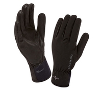 SealSkinz Womens Sea Leopard Glove Black Large (Size 8 UK) (Large (Size 8 UK))