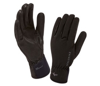 SealSkinz Womens Sea Leopard Glove Black Small (Size 6 UK) (Small (Size 6 UK))