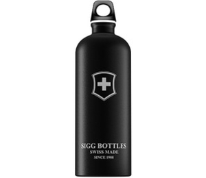 Sigg Swiss Emblem 1.0L Bottle (Black Touch) (Black Touch)
