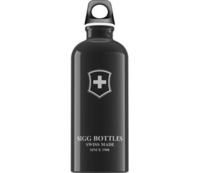 Sigg Swiss Emblem Bottle (Black 0.6L) (0.6L)