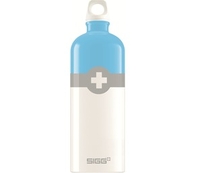 (~)Sigg Swiss Logo 1.0L Bottle (Light Blue) (Light Blue)
