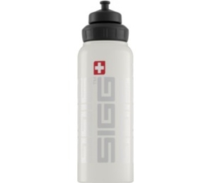 Sigg Wide Mouth Siggnature 1.0L Bottle (White) (White)