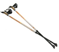Silva ex Pole Adjustable Nordic Walking Pole Pair (Orange) (Orange)