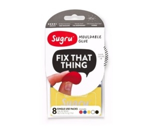 Sugru Self Setting Hardware Sealer Rubber Multicolour 8X5g Pack (SMLT8) (Sugru Self Setting Hardware Sealer Rubber Multicolour 8X5g Pack (SMLT8))