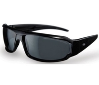 (?)Sunwise Henley Sunglasses (Shiny Black Frame with Smoke Lens) (Shiny Black)