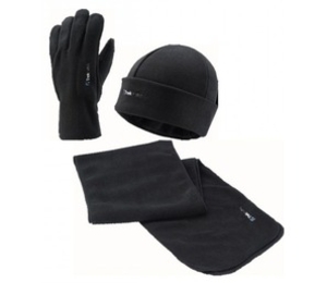 Trekmates Unisex Icicle Fleece Set Black (Size Large/Extra Large) (Large/Extra Large)