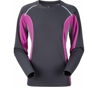 Trekmates Women Element Crew Neck Purple/Grey (Size 16) (XLarge/UK16)
