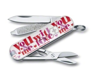 Victorinox Classic SD (Loving Pink) Keyring Size