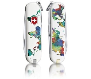 Victorinox Classic SD (The World My Home) Keyring Size (The World My Home)