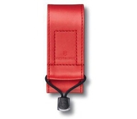 Victorinox Synthetic Leather Pouch Red for Swiss Officer Knife 58 (Synthetic Leather Red)