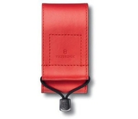 Victorinox Synthetic Leather Pouch Red for Swiss Officer Knife 91 (Synthetic Leather Red)