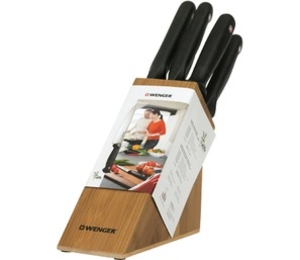 Wenger Grand Maitre Bamboo Storage Block (With Meat Fork) (Wenger Grand Maitre Bamboo Storage Block)