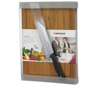 Wenger Grand Maitre Santoku Knife Set With Bamboo Board (Wenger Grand Maitre Santoku Set With Bamboo Board)