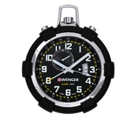 Wenger Traveler Pocket Alarm Black Dial Watch (Black Dial)