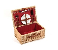 Wicker Buckingham Picnic Hamper in Full Buff Willow