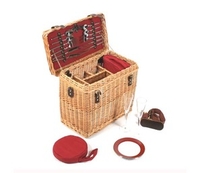 Wicker Epsom Picnic Hamper Deluxe in Full Buff Willow