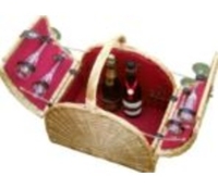 Wicker Ultimate Burghley Picnic Hamper in Full Buff Willow