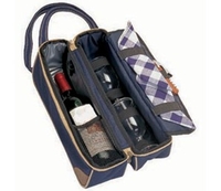 Wine Cooler Two Person Luxury Folding in Navy Blue