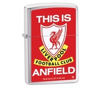Zippo Anfield Official Logo Brushed Chrome Lighter (Zippo Anfield Official Logo Brushed Chrome Lighter)