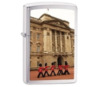 Zippo Buckingham Palace and Royal Guards Brushed Chrome Lighter (200RG1) (Zippo Buckingham Palace and Royal Guards Brushed Chrome Lighter (200RG1))