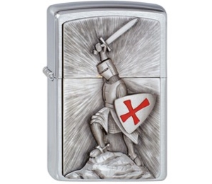 Zippo Crusade Victory Brushed Chrome Lighter (1300103) (Zippo Crusade Victory Brushed Chrome Lighter (1300103))