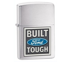 Zippo Ford Built Tough Brushed Chrome Lighter (28259) (Zippo Ford Built Tough Brushed Chrome Lighter (28259))