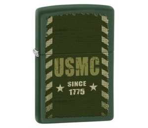 Zippo Marines Green Matte Lighter (Zippo Marines Green Matte Lighter)