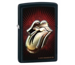 Zippo Rolling Stones Tongue Burst Black Matte Lighter (28253) (Zippo Rolling Stones Tongue Burst Black Matte Lighter (28253))
