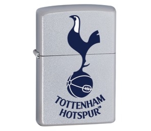 Zippo Tottenham Hotspur FC Official Printed Crest Satin Chrome Lighter (Zippo Tottenham Hotspur FC Official Printed Crest Satin Chrome Lighter)