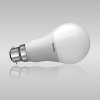 7.7W Toshiba LED Bulb B22 Fitting Equivalent To 40W 80.75% Energy Saving