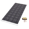 Biard 100W White Solar Panel with 10A Waterproof Charge Controller