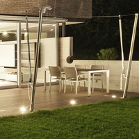 Biard 6 x Round LED Decking Lights 58mm Waterproof