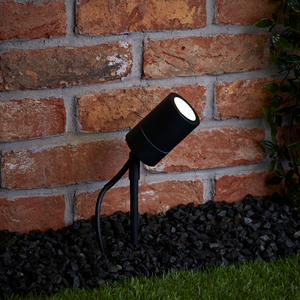 Biard Le Mans IP44 Outdoor Spike Light - Black